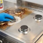 غسيل طباخات وإزالة الدهون المحترقة (قبل وبعد)