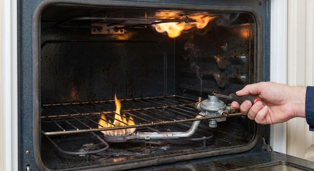 تسليك فواني الغاز لتقوية النار (من صفراء إلى زرقاء)